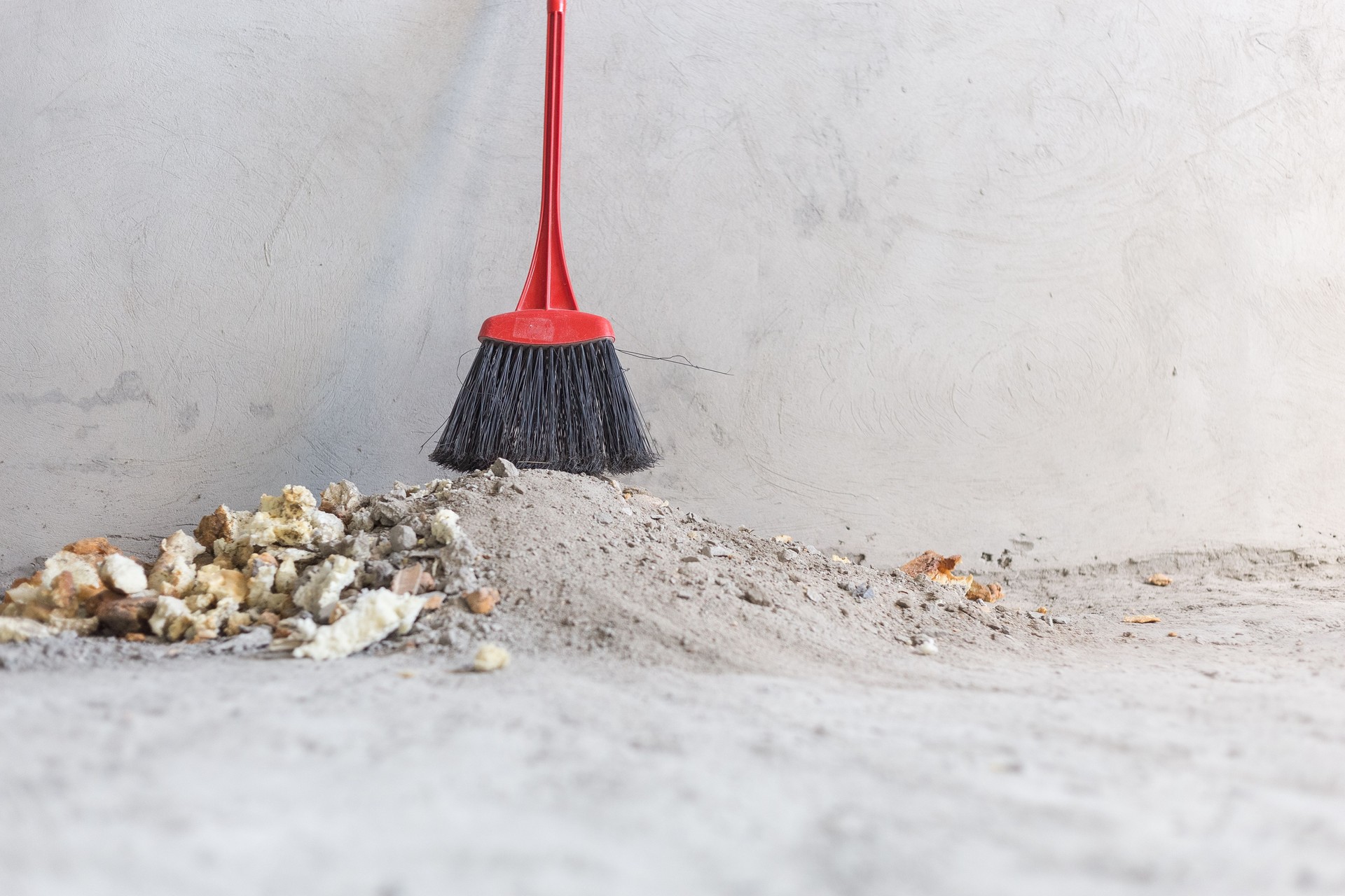 Construction debris being cleaned up in Calgary